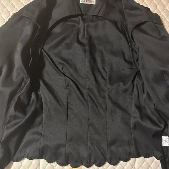 Zola Evening Beaded Sequined formal jacket size small - Picture 5 of 14